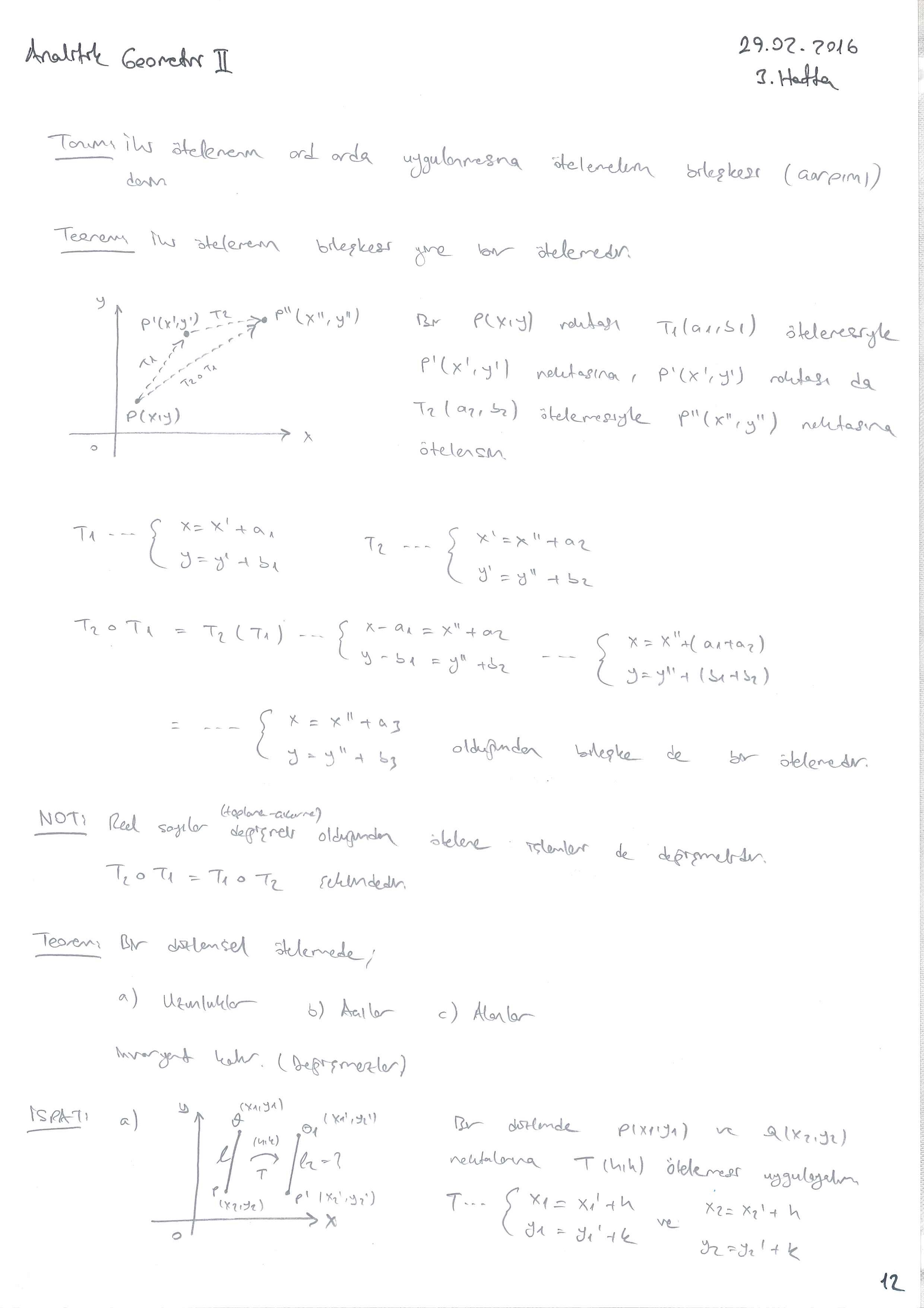 Analitik Geometri 2 - 012