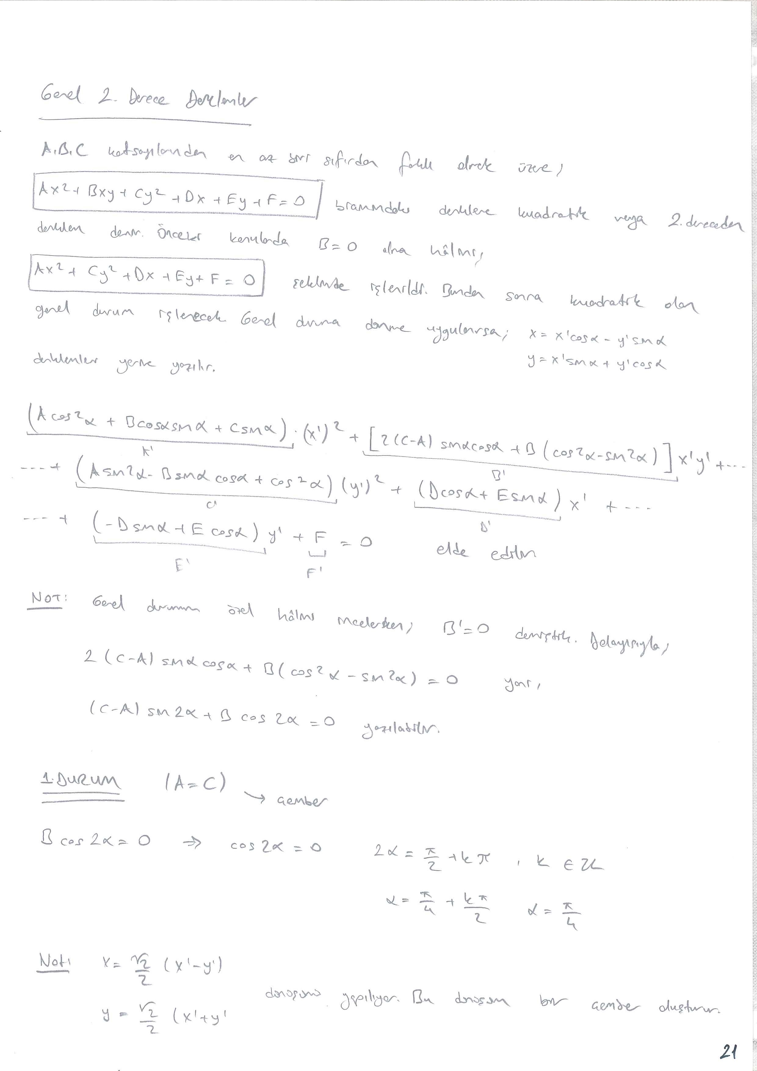 Analitik Geometri 2 - 021