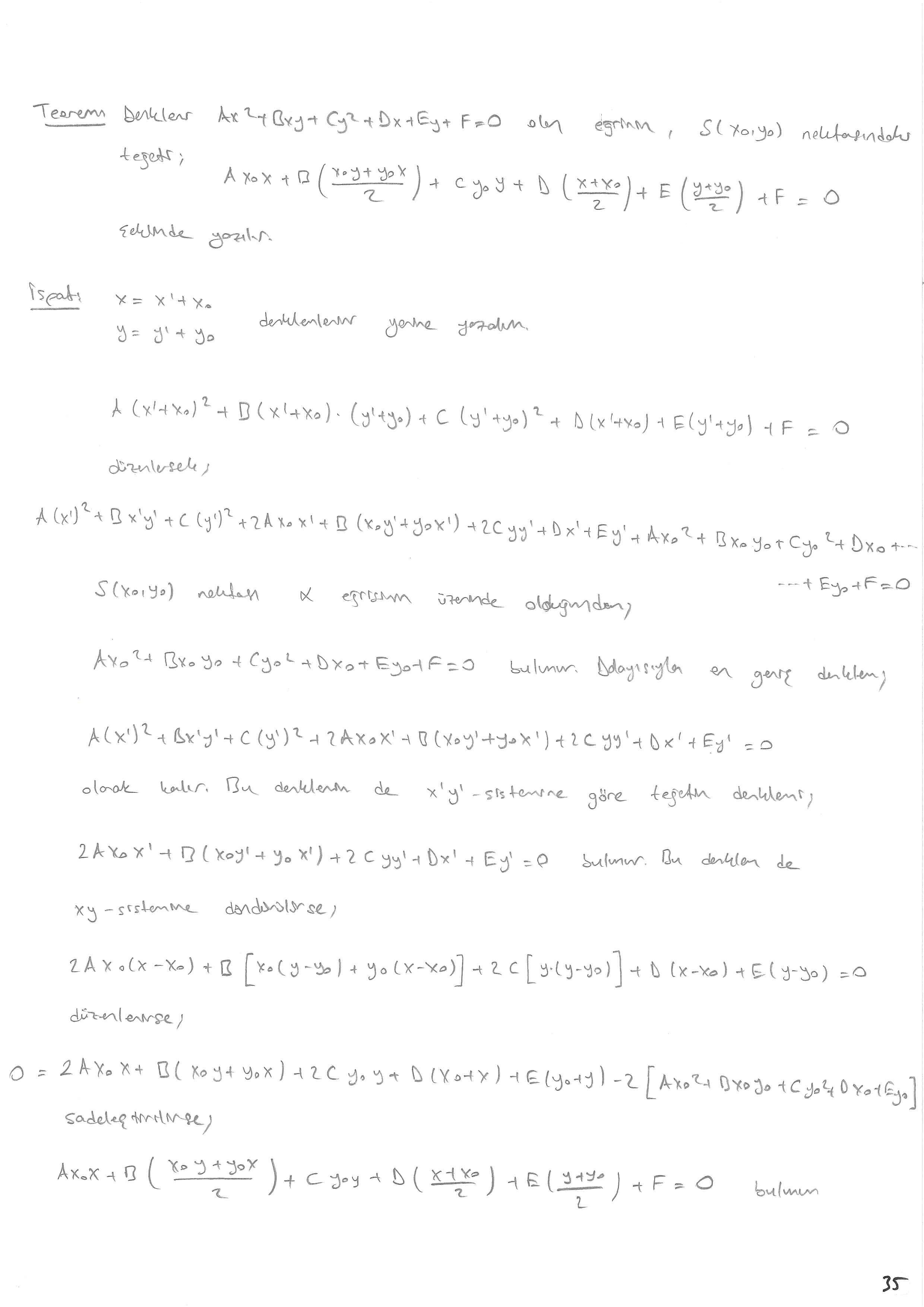 Analitik Geometri 2 - 035