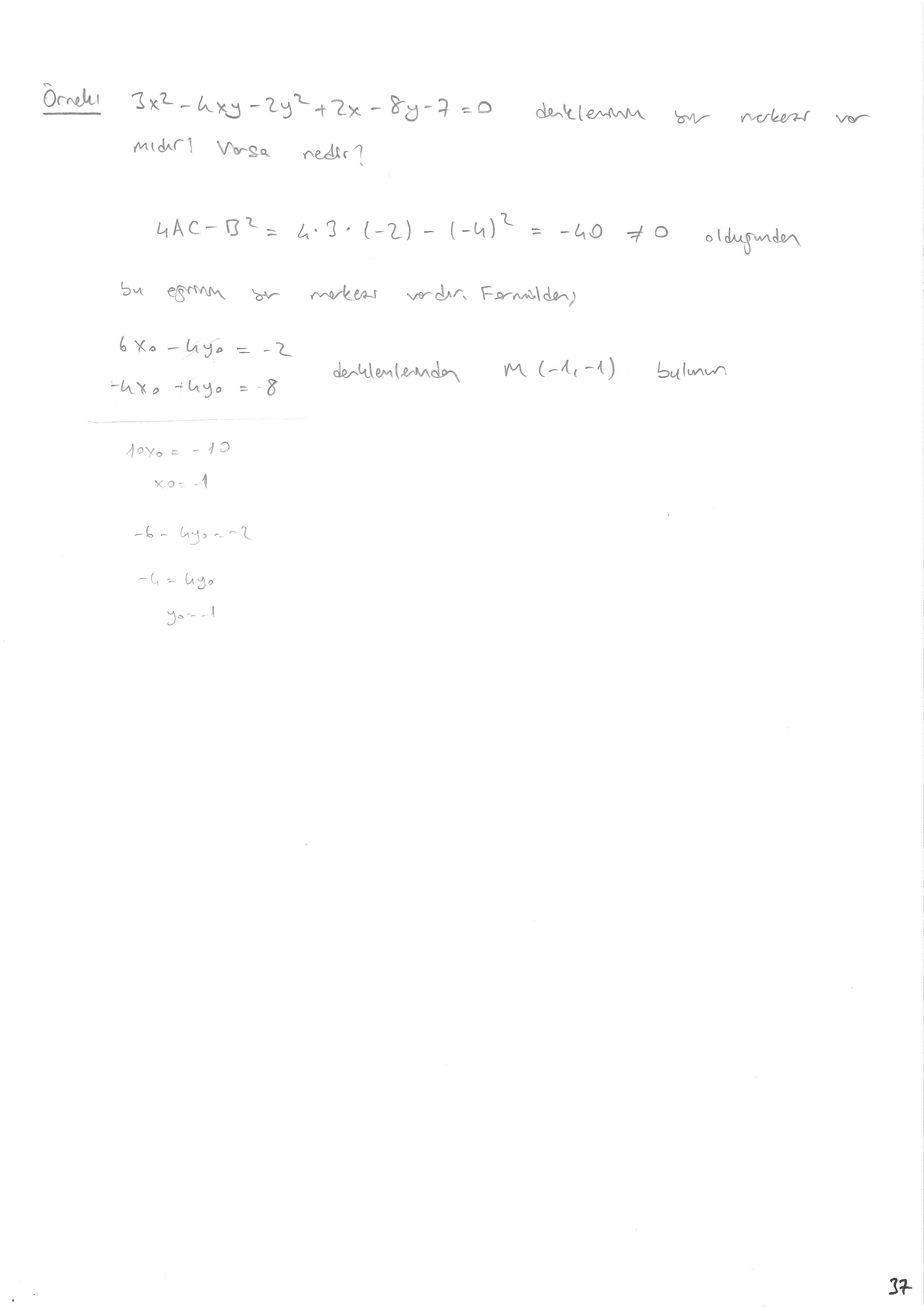 Analitik Geometri 2 - 037
