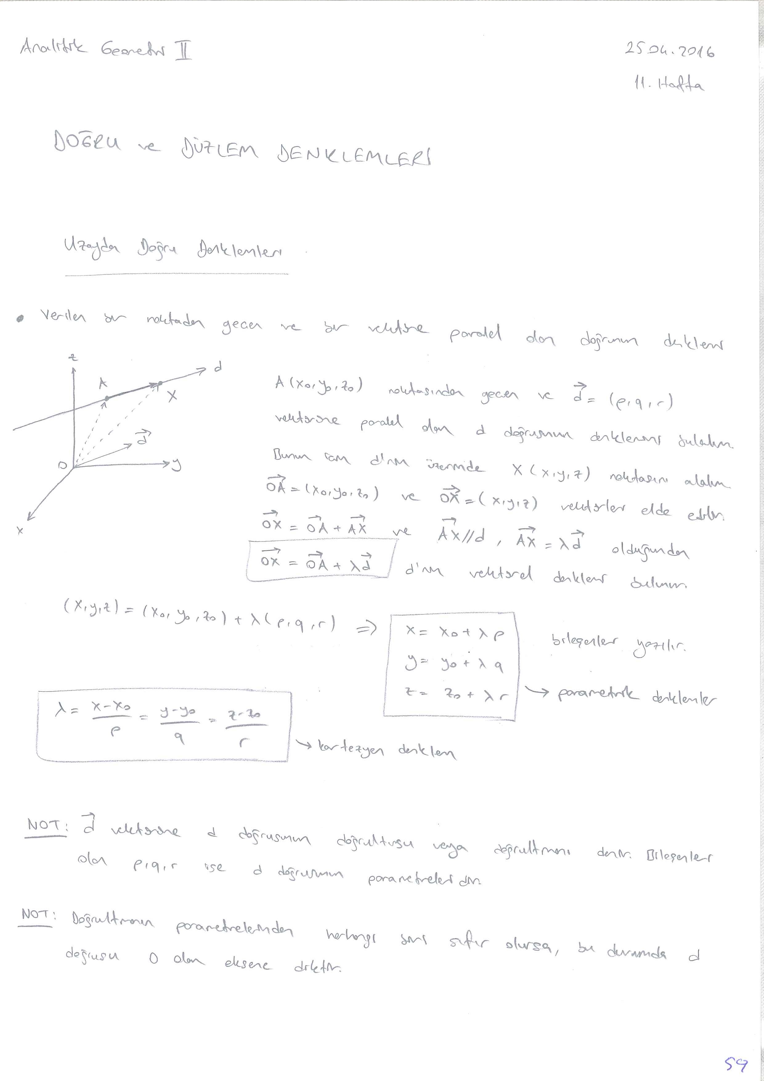 Analitik Geometri 2 - 059