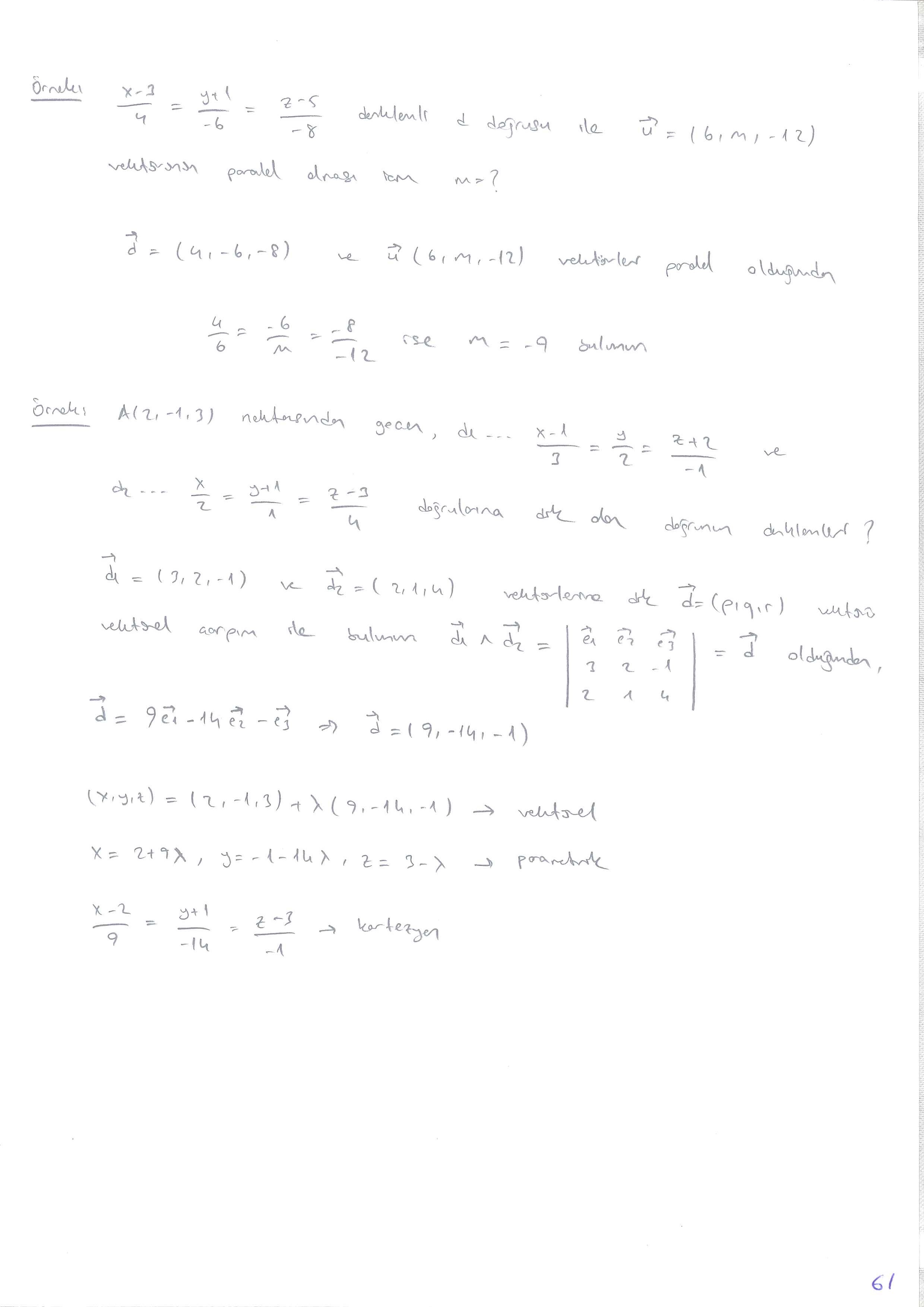 Analitik Geometri 2 - 061