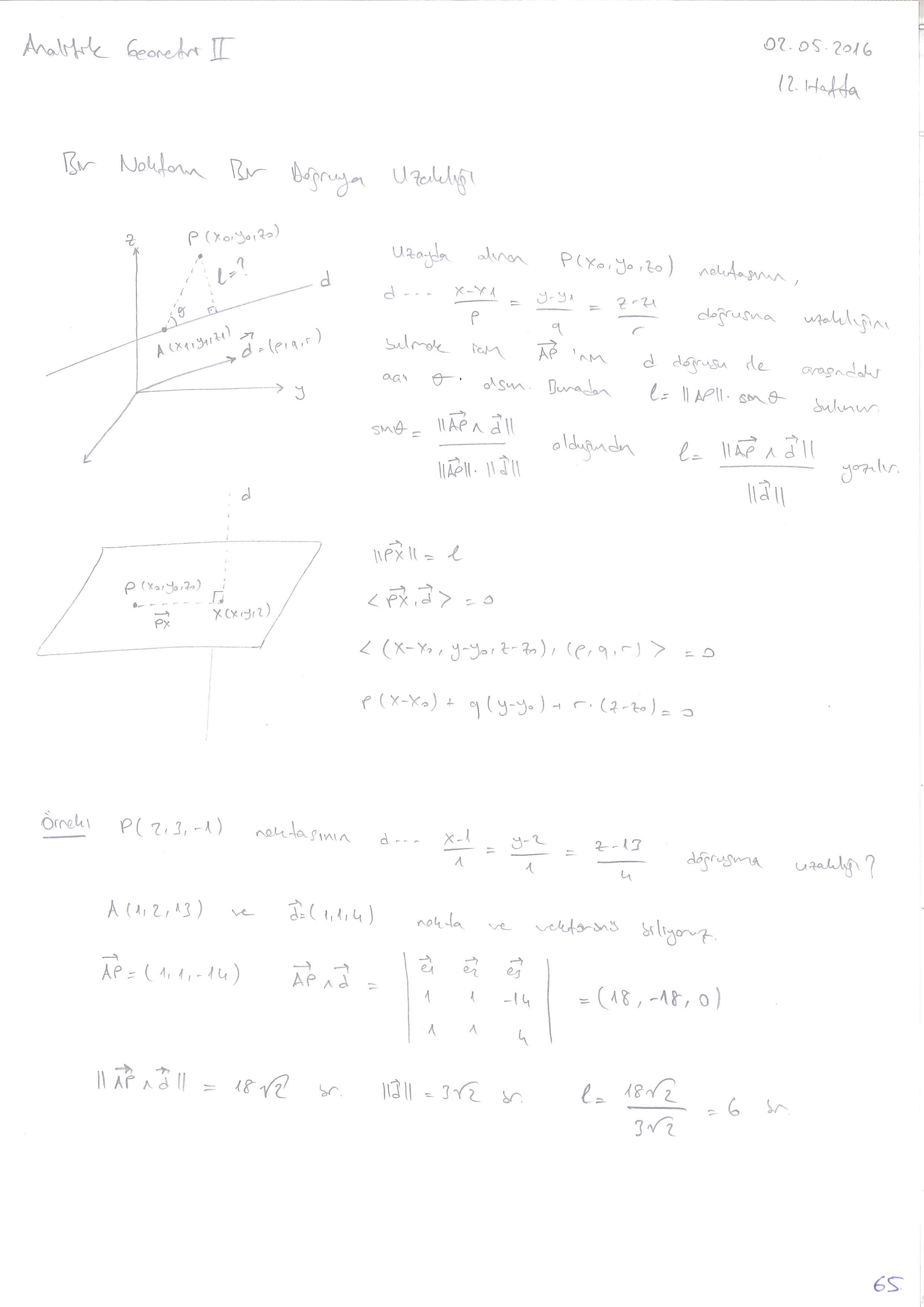 Analitik Geometri 2 - 065