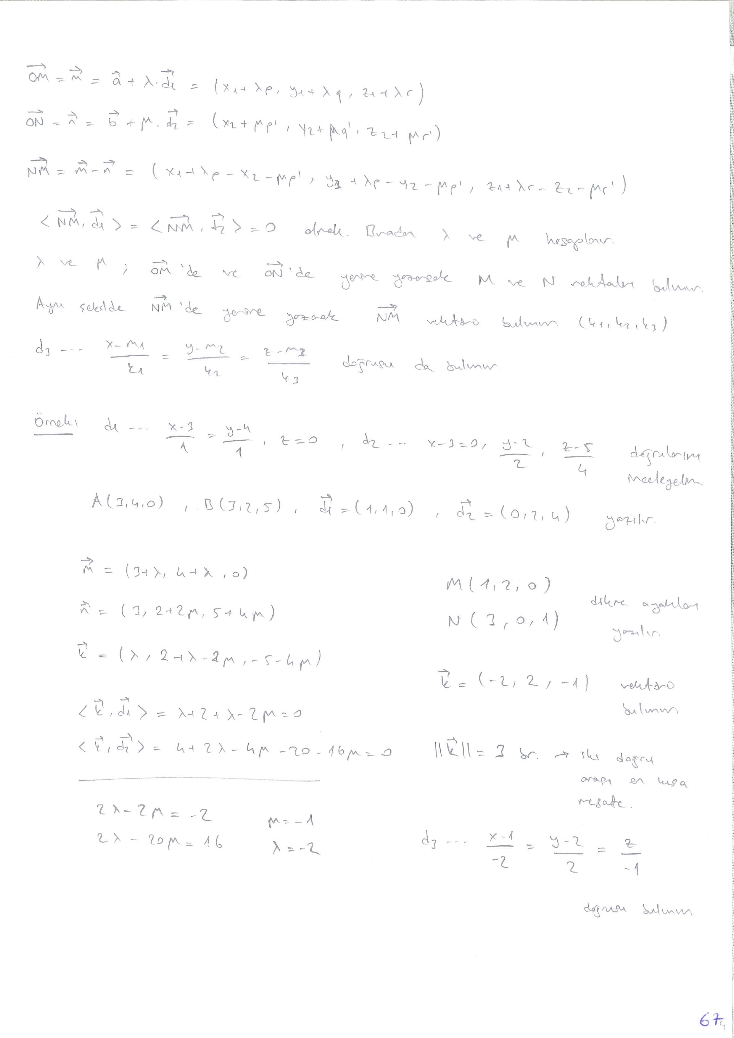 Analitik Geometri 2 - 067