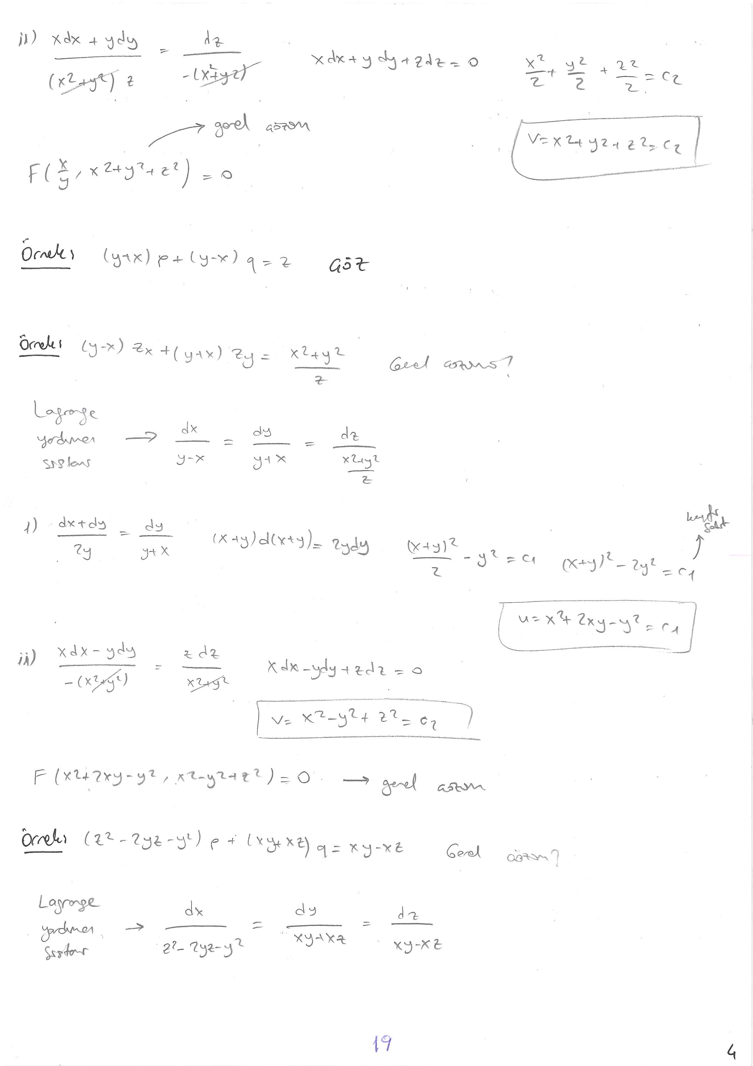 Kısmi Türevli Diferansiyel Denklemler - 019