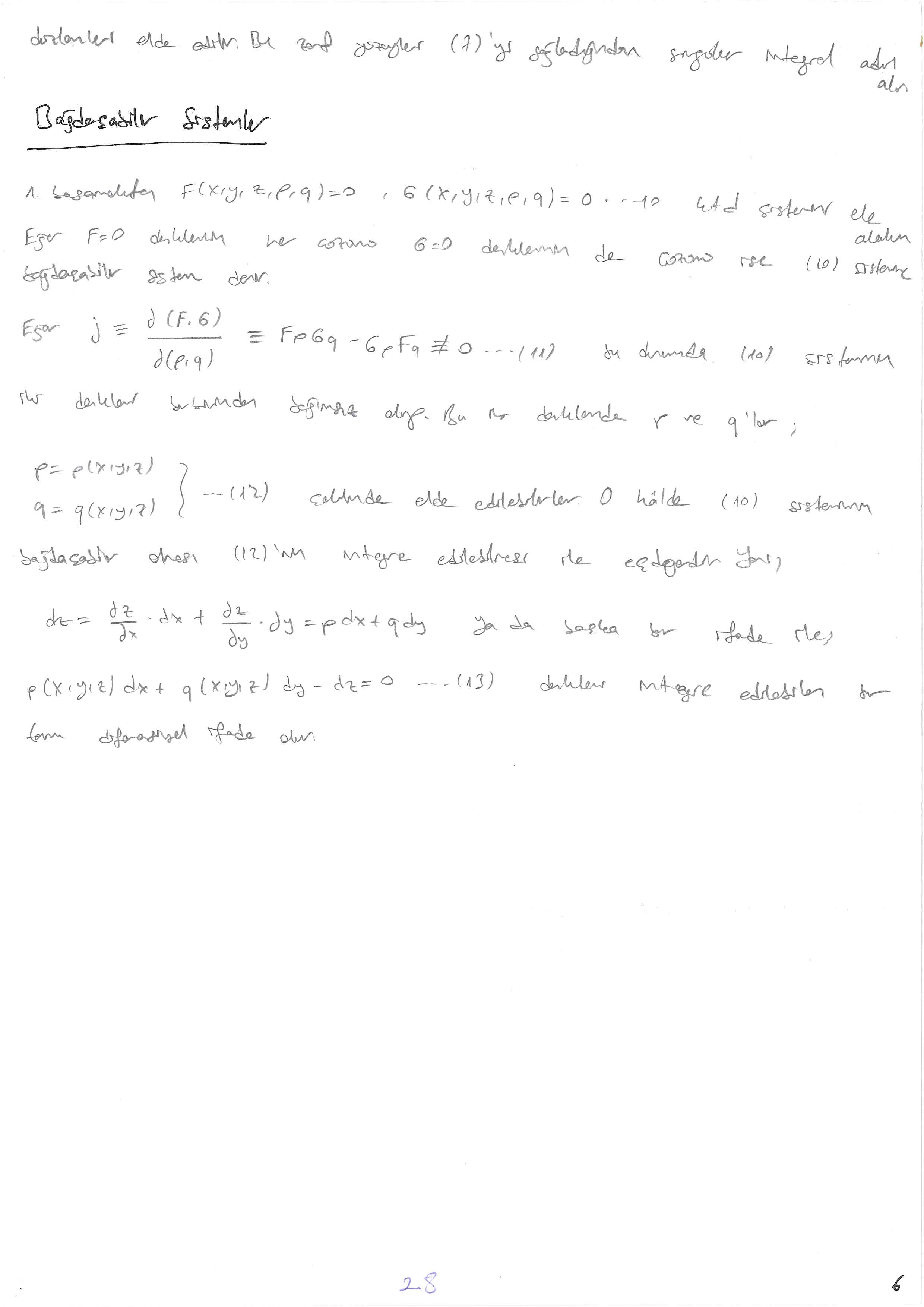 Kısmi Türevli Diferansiyel Denklemler - 028